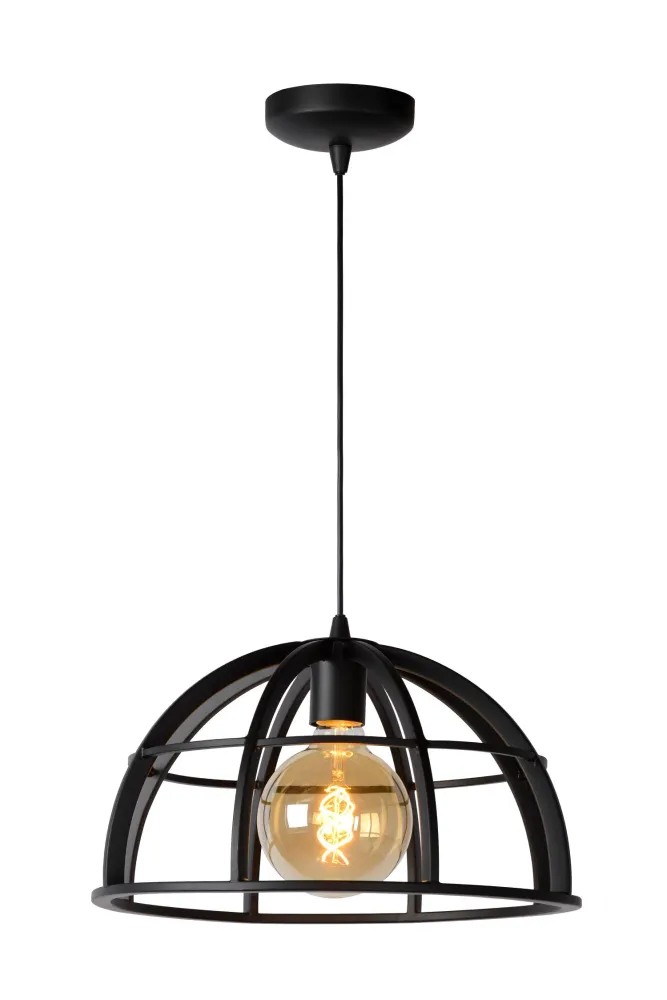 Hanglamp Dikra | Zwart Metaal Lucide