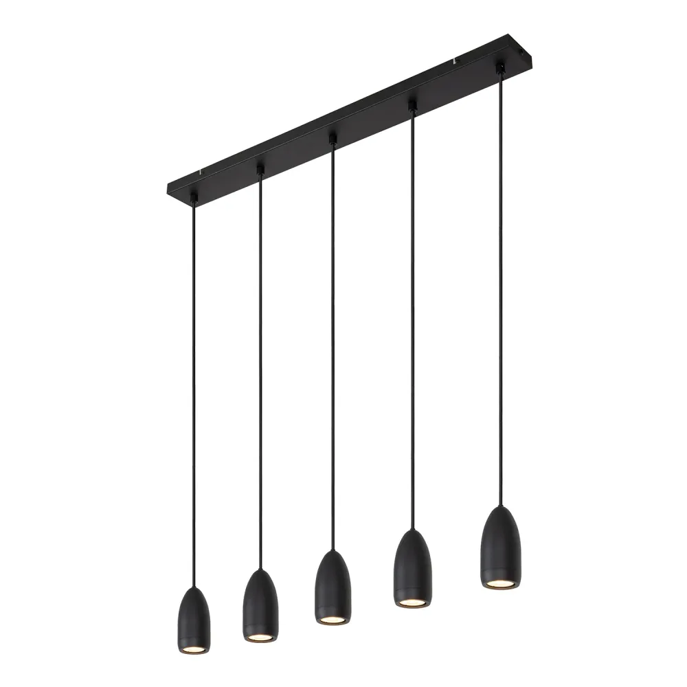 Hanglamp Evora | Zwart Lucide