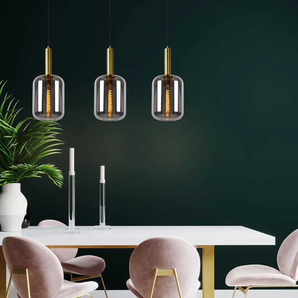Hanglamp Joanet | 3 Lampen | Fumé Lucide