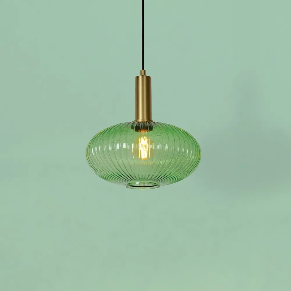 Hanglamp Maloto | Ø 30 cm | Groen Lucide