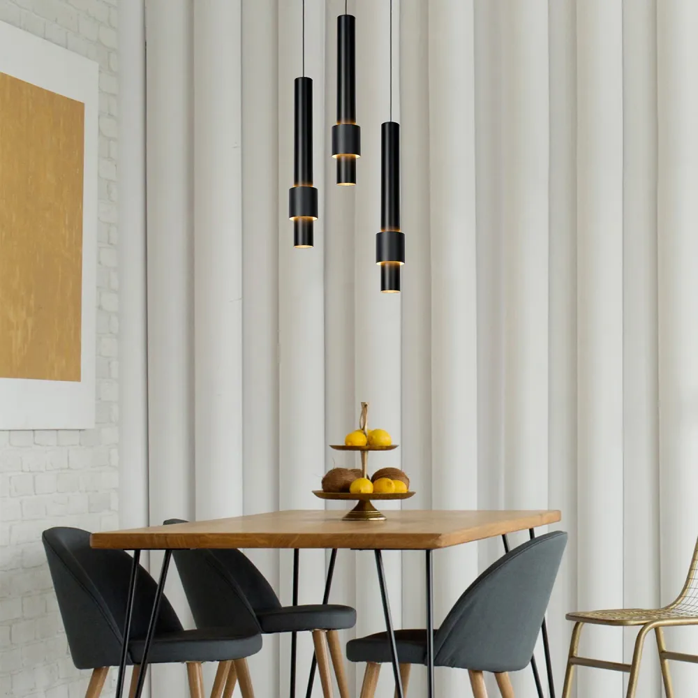 Hanglamp Margary | 3 hangend | Zwart Lucide