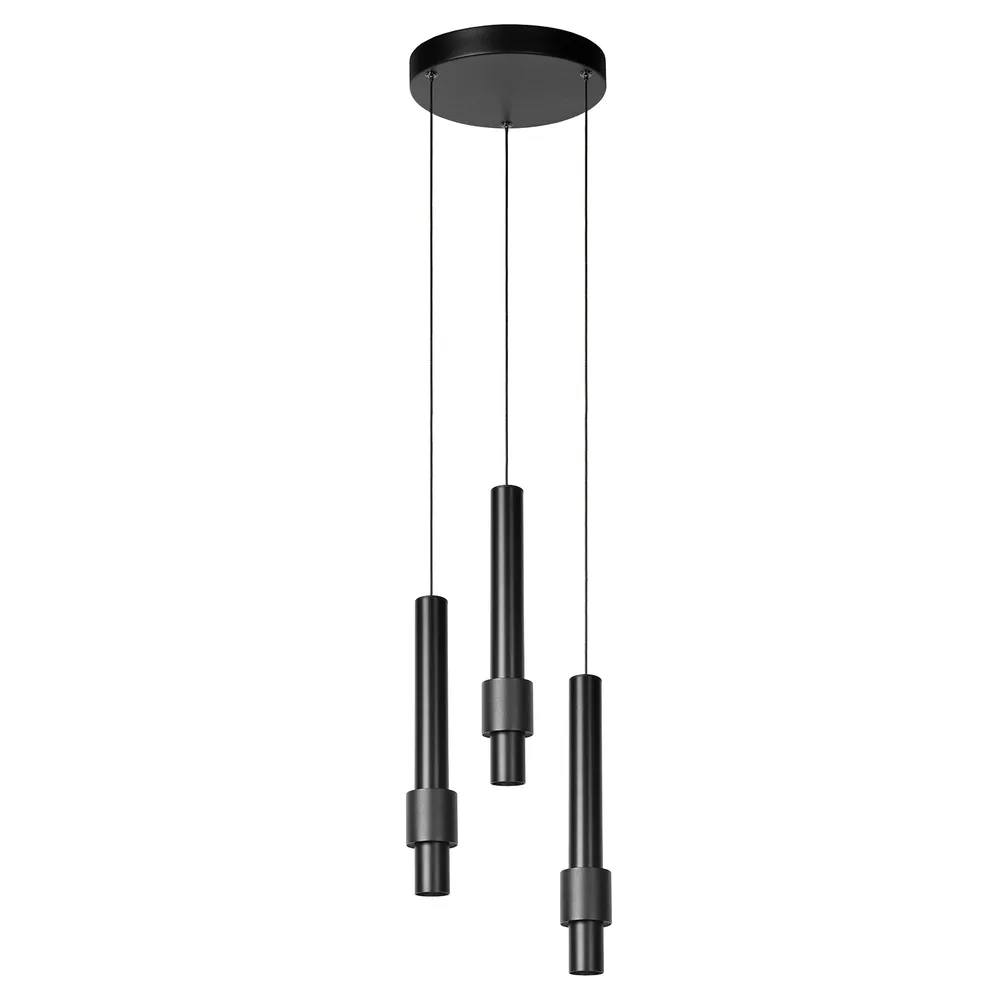Hanglamp Margary | 3 hangend | Zwart Lucide
