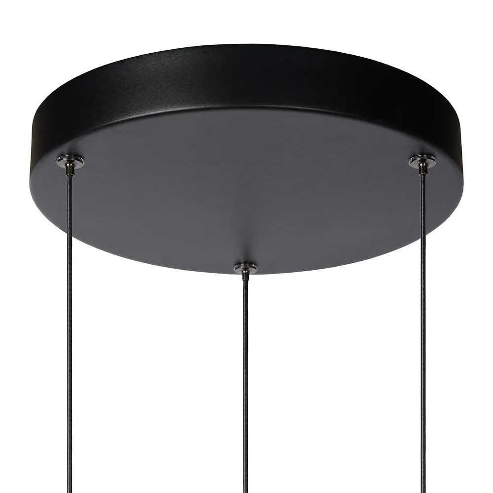 Hanglamp Margary | 3 hangend | Zwart Lucide