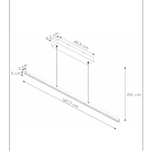 Hanglamp Sigma | 36 Watt | Zwart Lucide