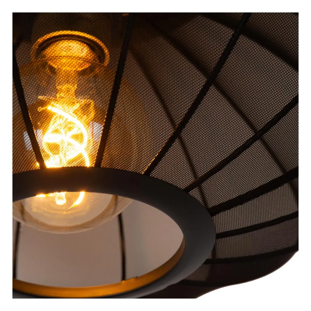 Lucide hanglamp CORINA - 1xE27 - Zwart