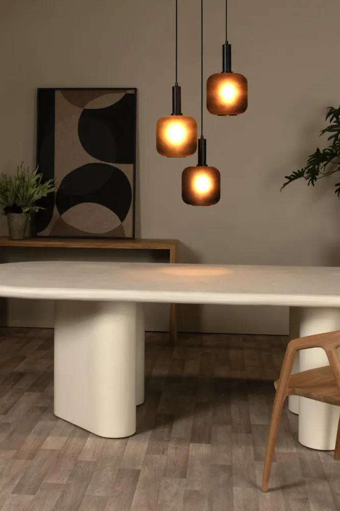 Lucide hanglamp ELOISE - 3xE27 - Zwart
