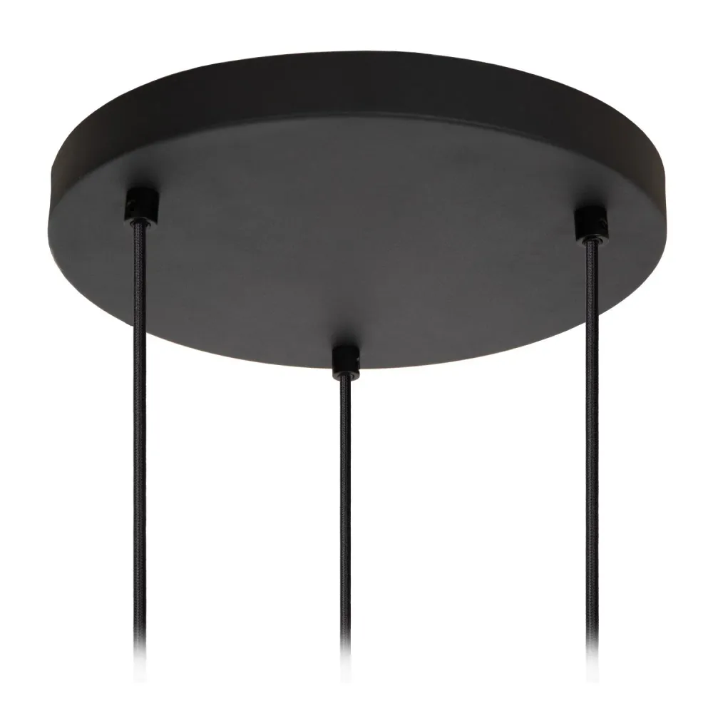 Lucide hanglamp ELOISE - 3xE27 - Zwart