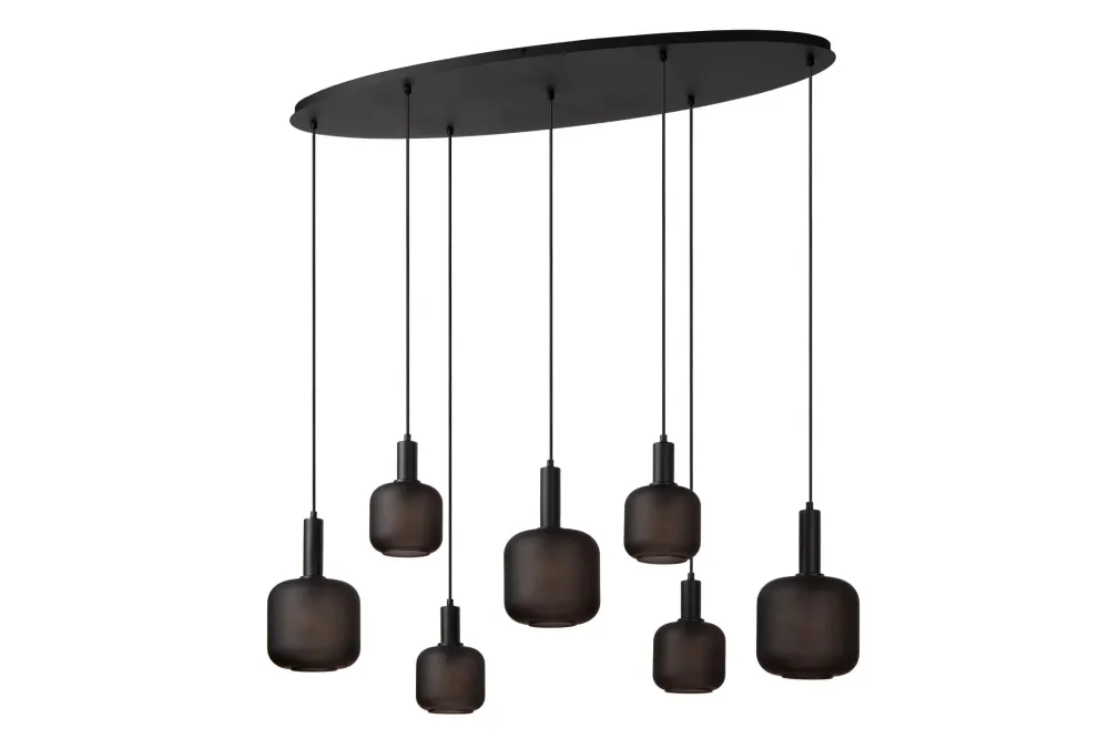 Lucide hanglamp ELOISE - 7xE27 - Zwart