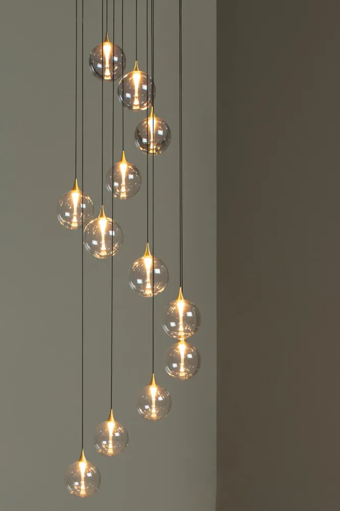 Lucide hanglamp GISELA - Geïntegreerde LED - Transparant