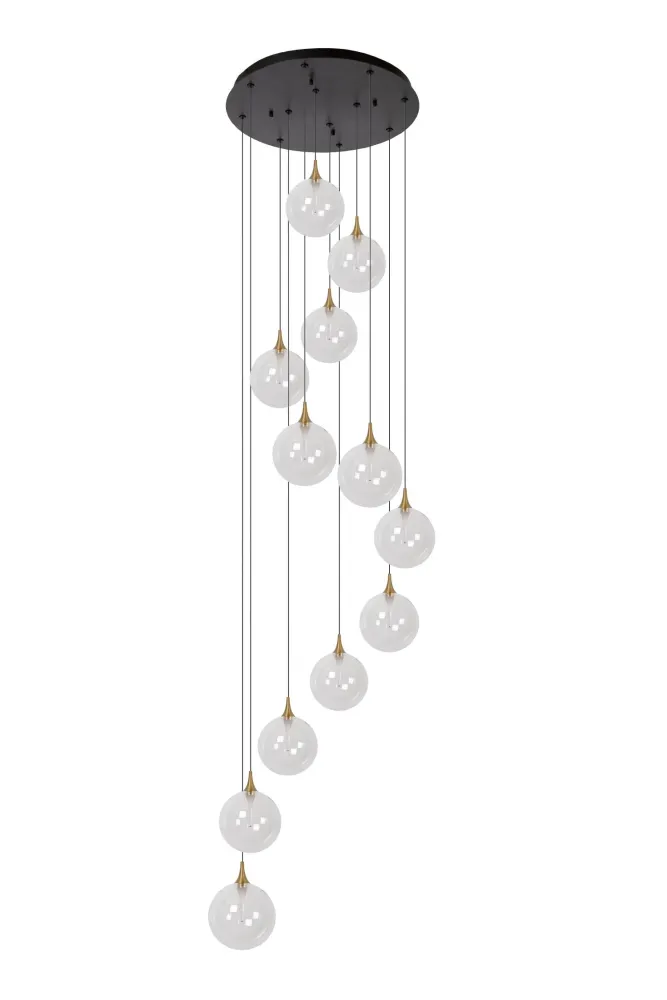 Lucide hanglamp GISELA - Geïntegreerde LED - Transparant