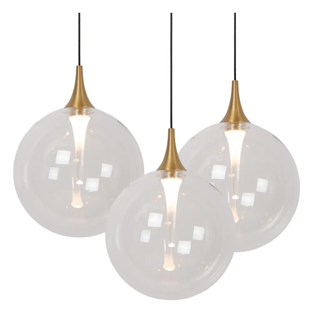 Lucide hanglamp GISELA - Geïntegreerde LED - Transparant