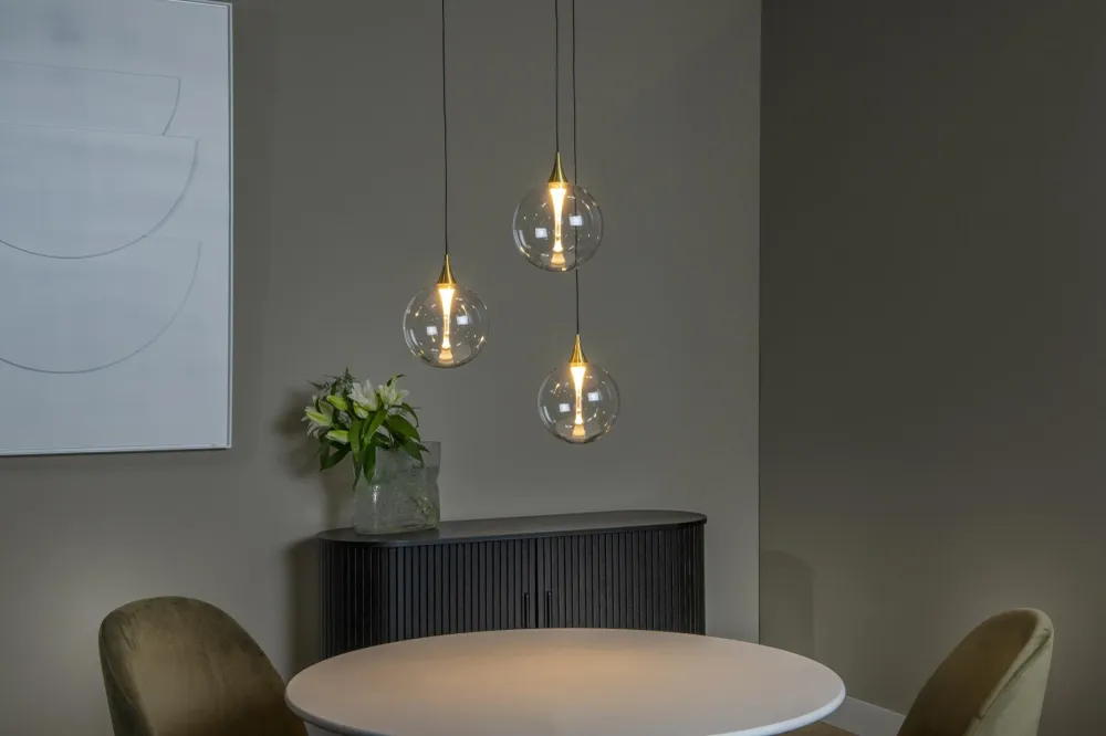 Lucide hanglamp GISELA - Geïntegreerde LED - Transparant