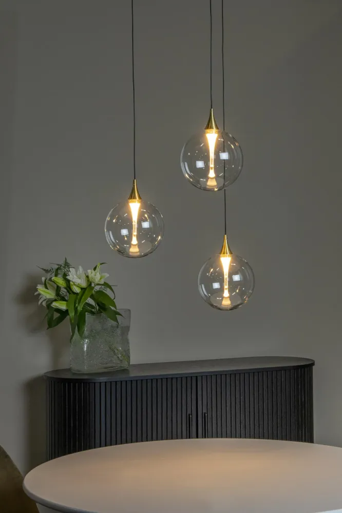 Lucide hanglamp GISELA - Geïntegreerde LED - Transparant
