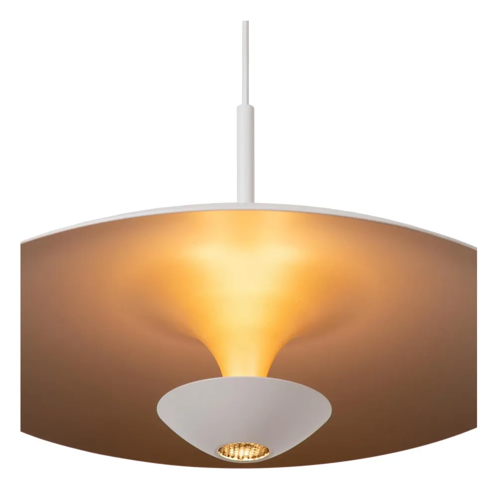 Lucide hanglamp KENNETH - Geïntegreerde LED - Wit