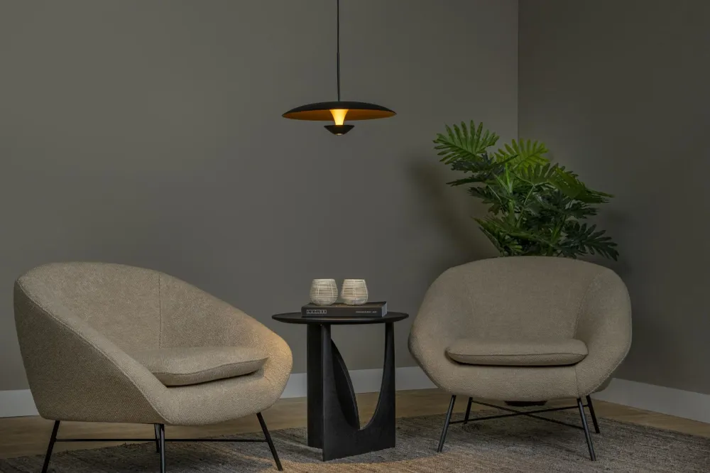Lucide hanglamp KENNETH - Geïntegreerde LED - Zwart