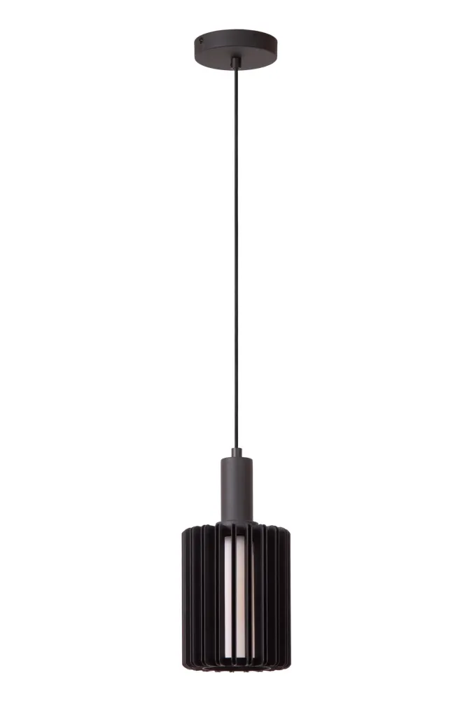 Lucide hanglamp LAMBRES - 1xE27 - Zwart