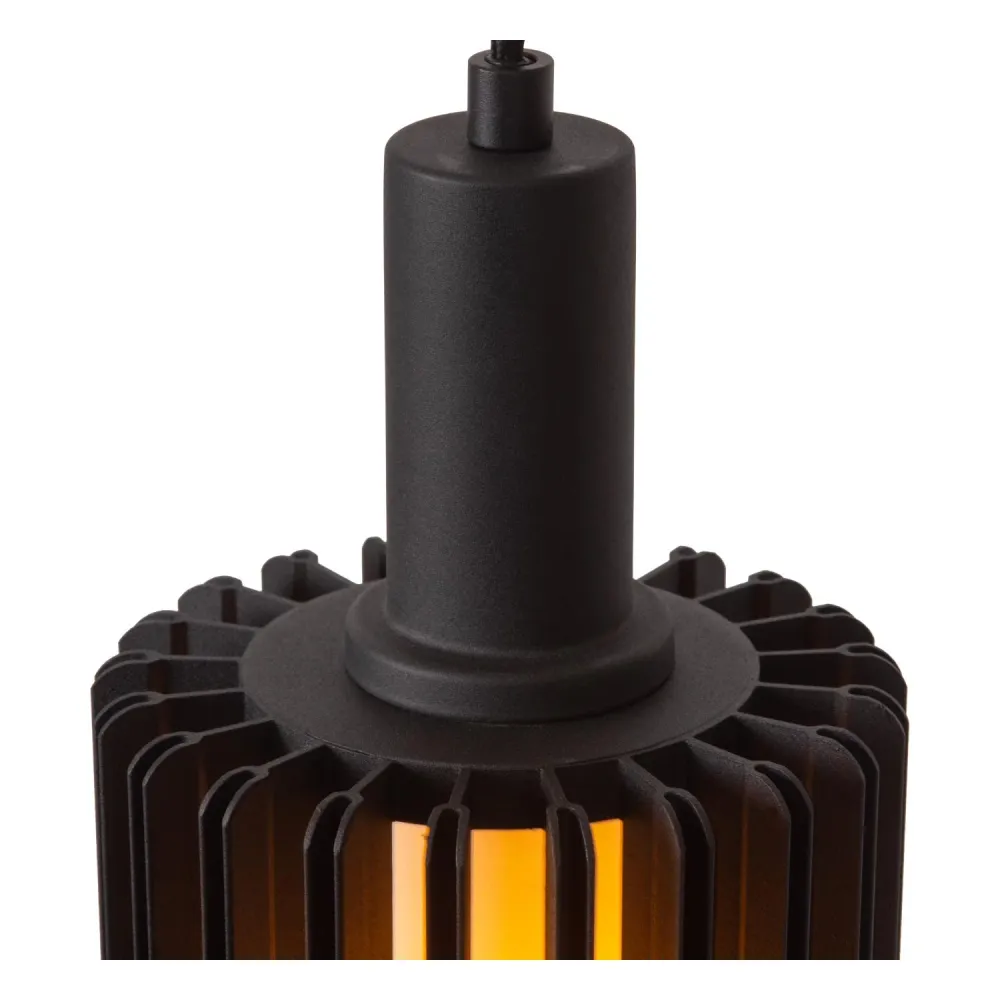 Lucide hanglamp LAMBRES - 1xE27 - Zwart