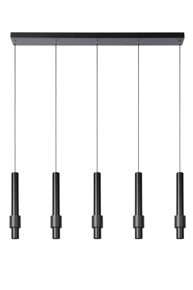Lucide hanglamp MARGARY - Geïntegreerde LED - Zwart