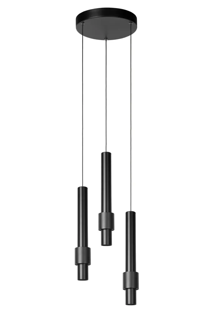 Lucide hanglamp MARGARY - Geïntegreerde LED - Zwart