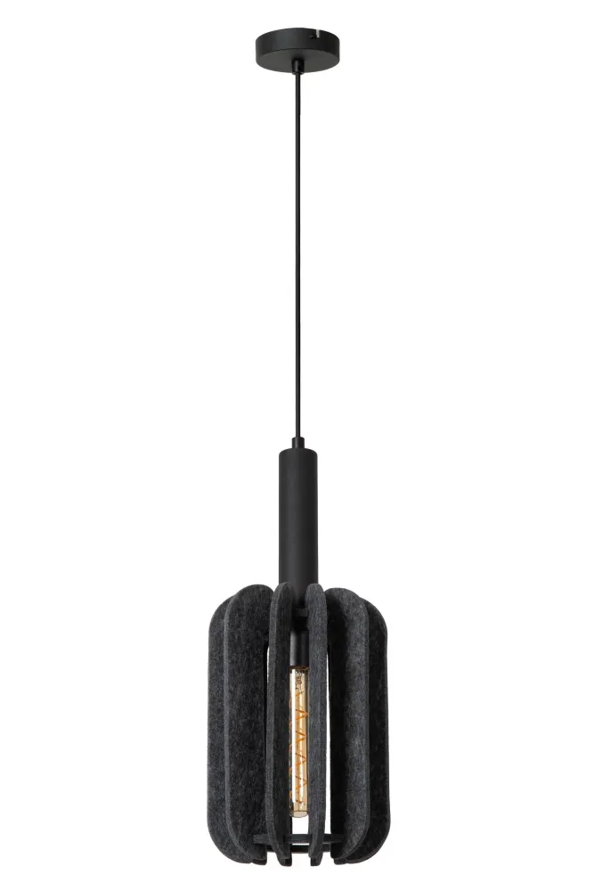 Lucide hanglamp RAFAL - 1xE27 - Grijs