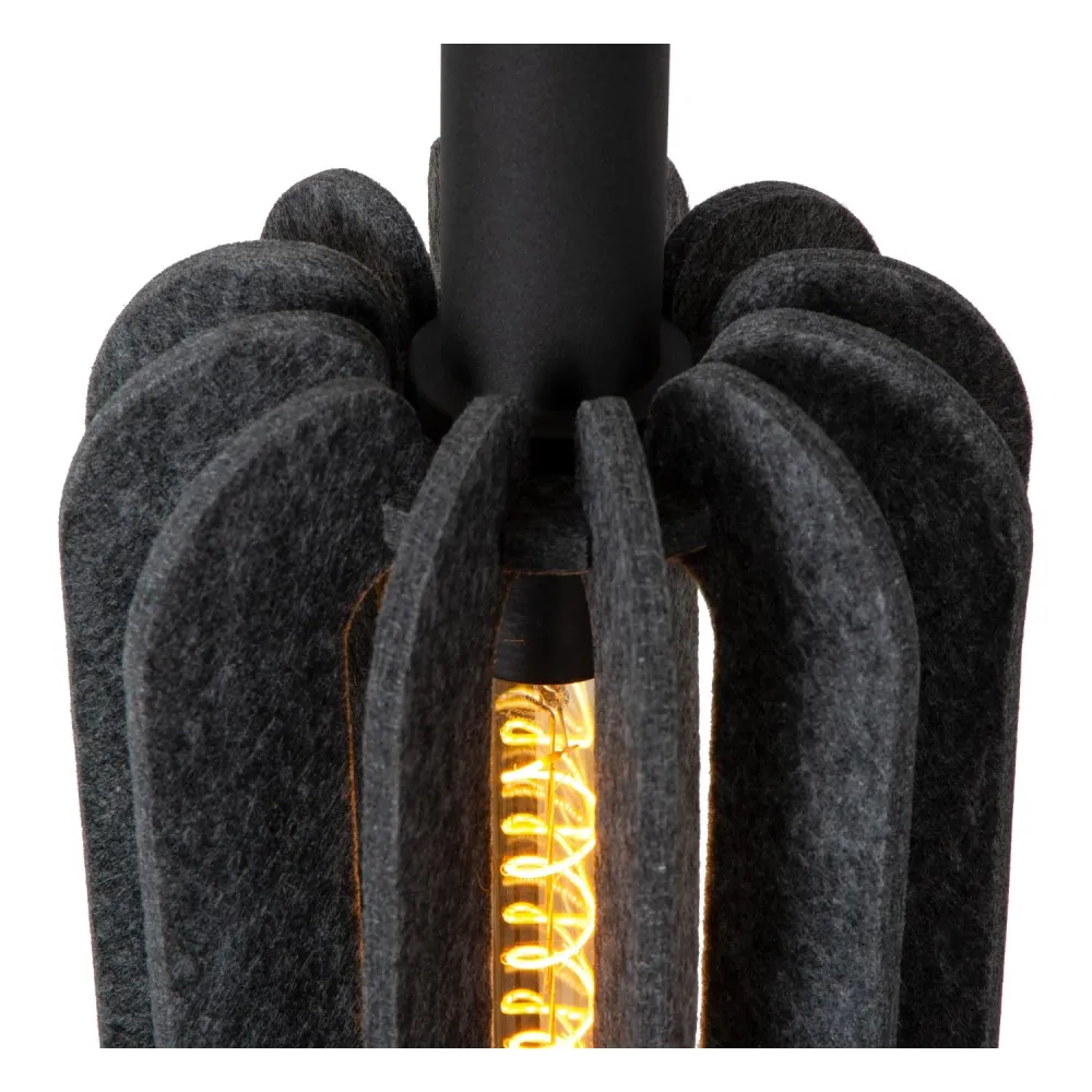 Lucide hanglamp RAFAL - 1xE27 - Grijs
