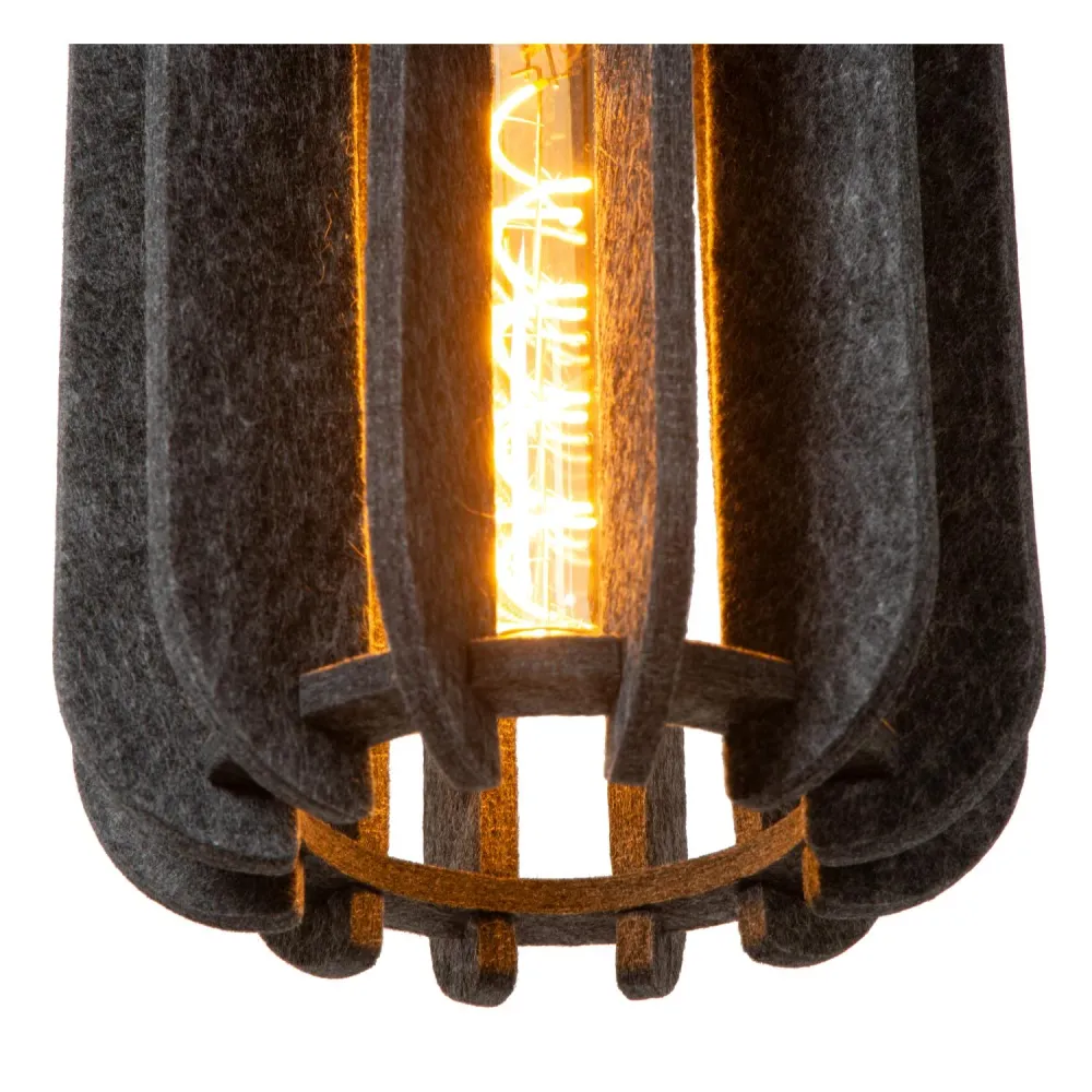 Lucide hanglamp RAFAL - 1xE27 - Grijs