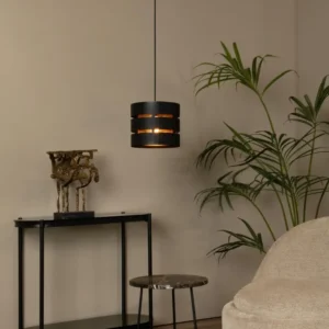 Lucide hanglamp ROSAS - 1xE27 - Zwart
