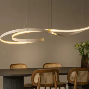 Lucide hanglamp SLALOM - Geïntegreerde LED - Beige