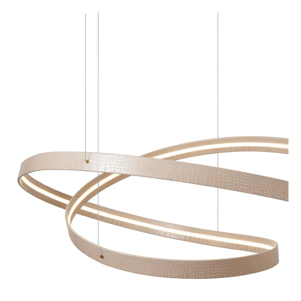 Lucide hanglamp SLALOM - Geïntegreerde LED - Beige