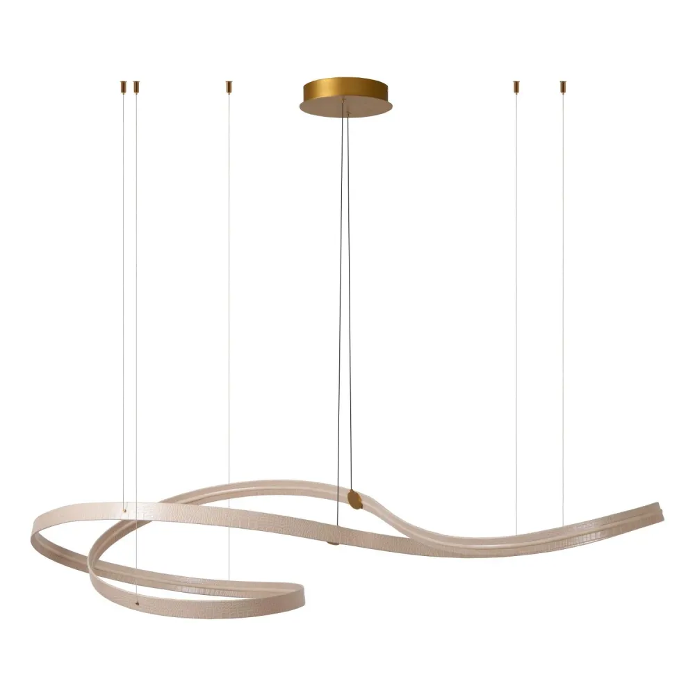 Lucide hanglamp SLALOM - Geïntegreerde LED - Beige