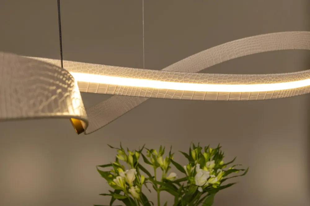Lucide hanglamp SLALOM - Geïntegreerde LED - Beige