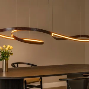 Lucide hanglamp SLALOM - Geïntegreerde LED - Koffie