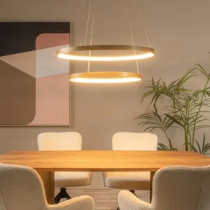 Lucide hanglamp VIDAL - Geïntegreerde LED - Mat Goud / Messing