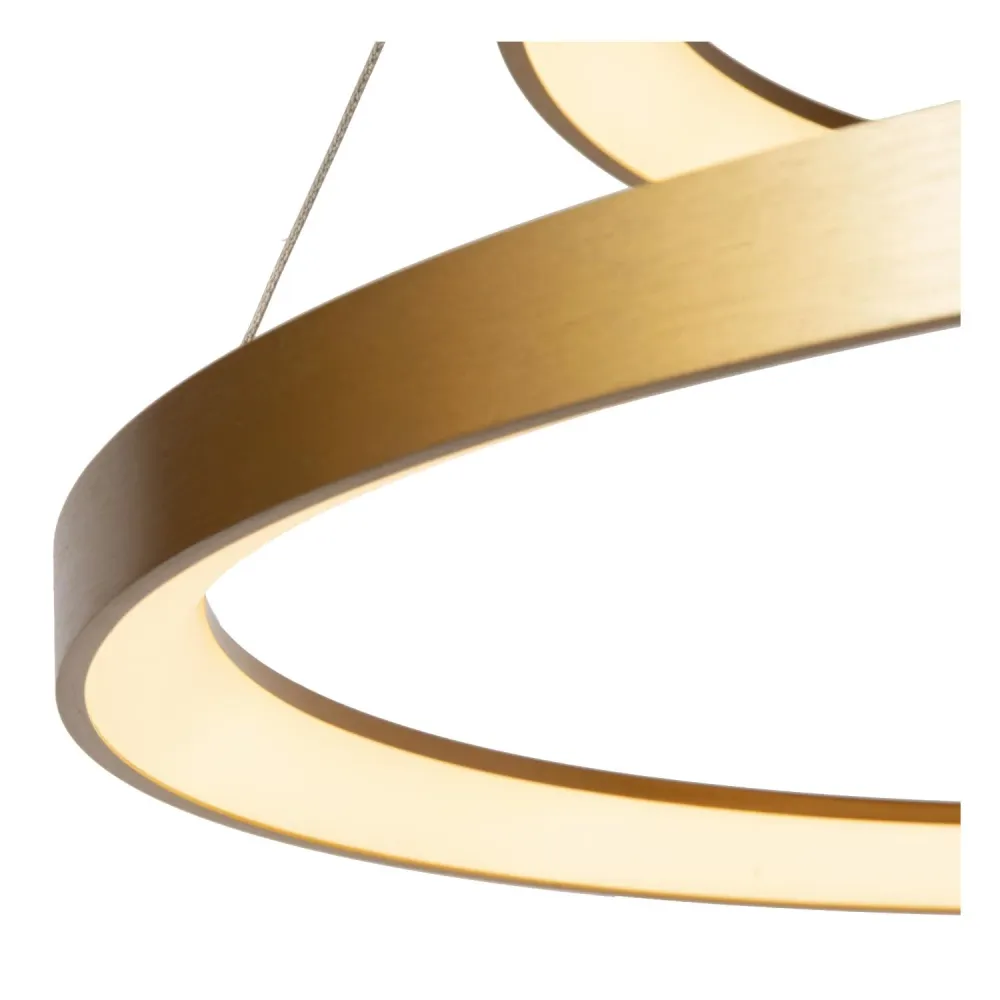 Lucide hanglamp VIDAL - Geïntegreerde LED - Mat Goud / Messing