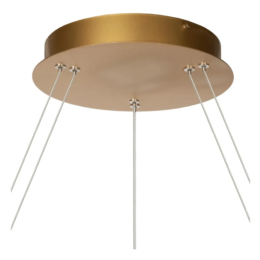 Lucide hanglamp VIDAL - Geïntegreerde LED - Mat Goud / Messing