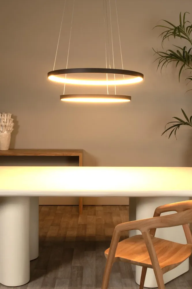 Lucide hanglamp VIDAL - Geïntegreerde LED - Zwart