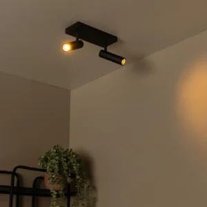 Lucide plafondspot GRADO - 2xGU10 (MR11) - Zwart