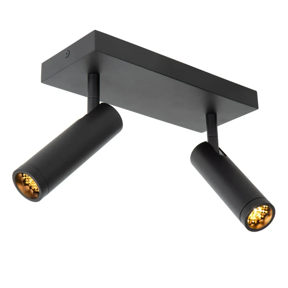 Lucide plafondspot GRADO - 2xGU10 (MR11) - Zwart