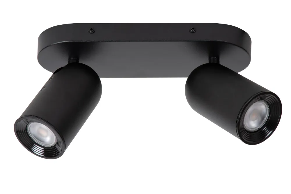 Lucide plafondspot PUNCH - 2xGU10 - Zwart