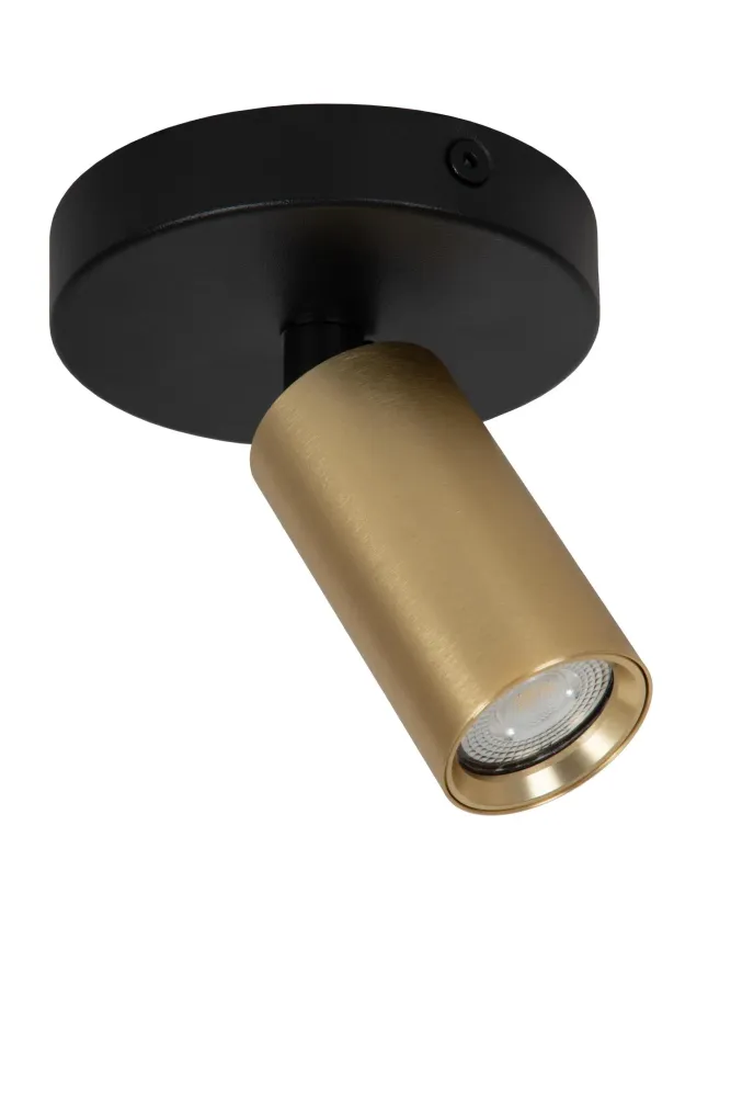 Lucide plafondspot RITMO - 1xGU10 (MR11) - Mat Goud / Messing