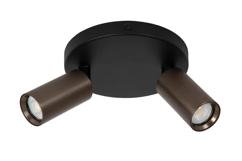 Lucide plafondspot RITMO - 2xGU10 (MR11) - Koffie
