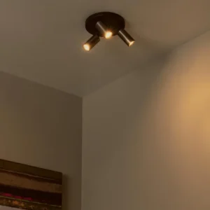 Lucide plafondspot RITMO - 3xGU10 (MR11) - Koffie