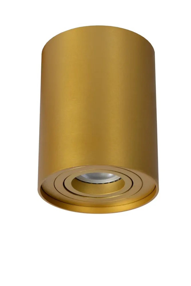 Lucide plafondspot TUBE - 1xGU10 - Mat Goud / Messing