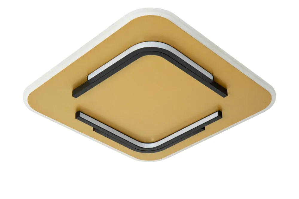 Lucide plafonnière ANDREAS - Geïntegreerde LED - Mat Goud / Messing