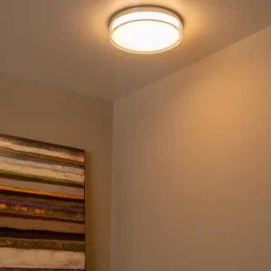 Lucide plafonnière badkamer PLANO - 1xGeïntegreerde LED - Opaal
