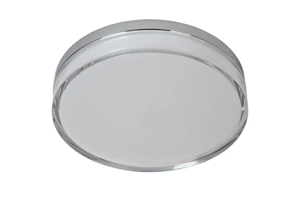 Lucide plafonnière badkamer PLANO - 1xGeïntegreerde LED - Opaal