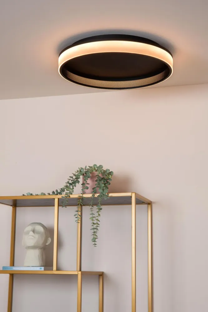 Lucide plafonnière ESTREJA - Geïntegreerde LED - Zwart