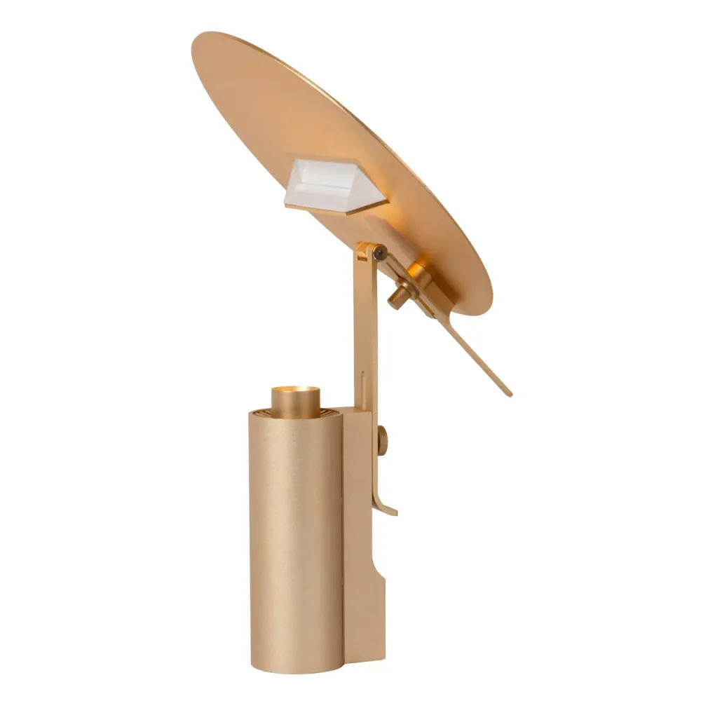 Lucide tafellamp FITS - Geïntegreerde LED - Mat Goud / Messing