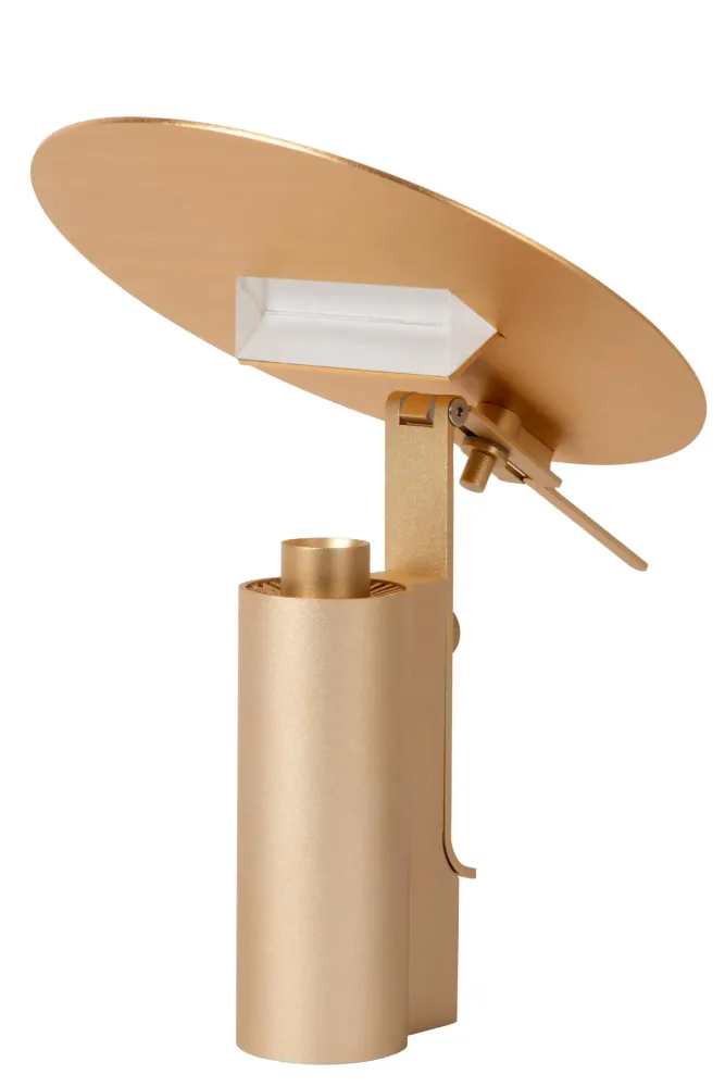 Lucide tafellamp FITS - Geïntegreerde LED - Mat Goud / Messing