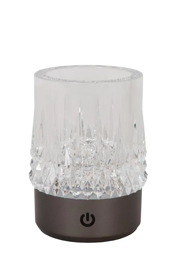 Lucide tafellamp LILY - Geïntegreerde LED - Zwart chroom
